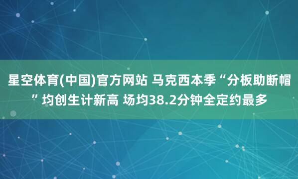星空体育(中国)官方网站 马克西本季“分板助断帽”均创生计新高 场均38.2分钟全定约最多