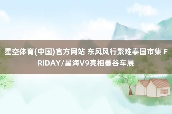星空体育(中国)官方网站 东风风行繁难泰国市集 FRIDAY/星海V9亮相曼谷车展