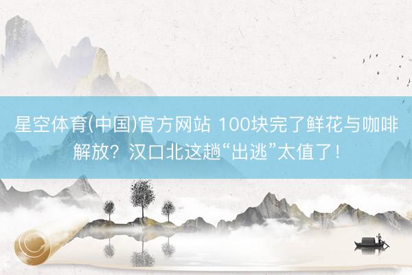星空体育(中国)官方网站 100块完了鲜花与咖啡解放？汉口北这趟“出逃”太值了！