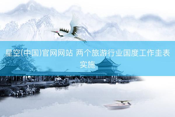 星空(中国)官网网站 两个旅游行业国度工作圭表实施