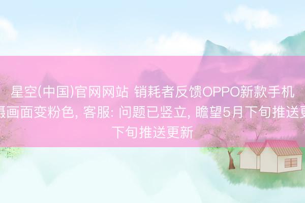 星空(中国)官网网站 销耗者反馈OPPO新款手机拍摄画面变粉色， 客服: 问题已竖立， 瞻望5月下旬推送更新